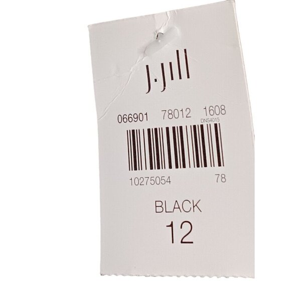 New with Tags J Jill Versatile Cotton-Stretch Slim-Leg Pants Black Size 12 - Picture 13 of 13
